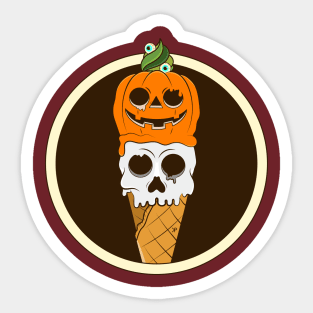 Spooky Ice Cream Sticker